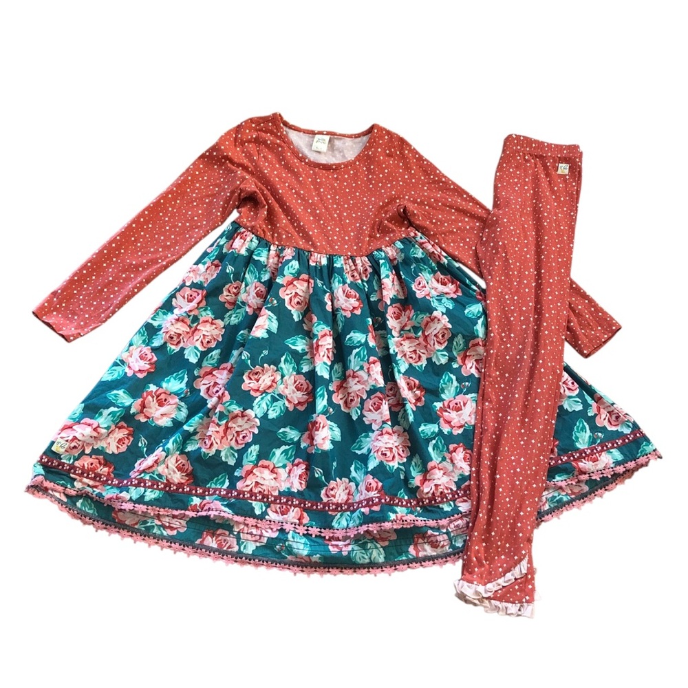 Wildflowers Floral Dress and Leggings Set